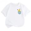 Potdemiel Summer New Pikachu Kids' 100% Cotton T-Shirt, Comfortable and Breathable, Suitable for Boys and Girls