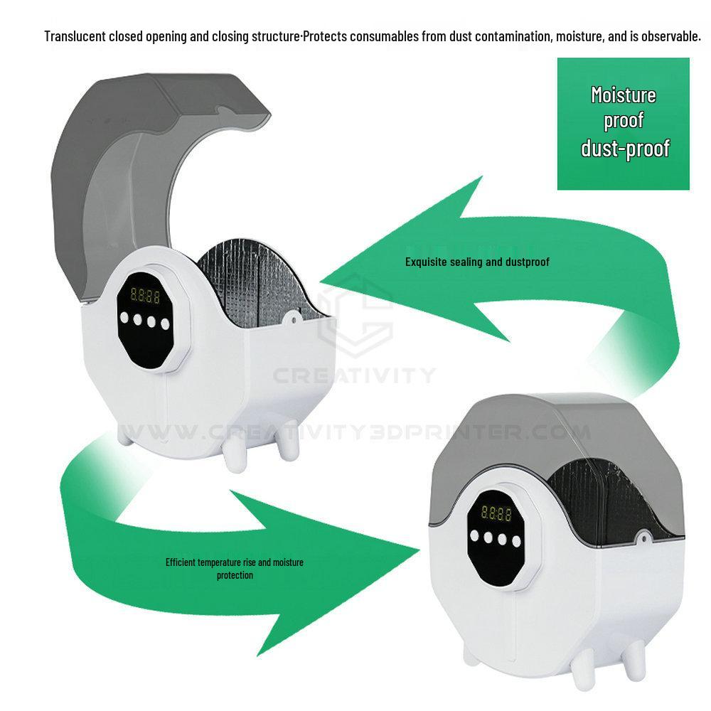 3D Printer Filament Drying and Storage Box - Moisture & Dustproof for PLA, ABS, PVA, PETG, Nylon