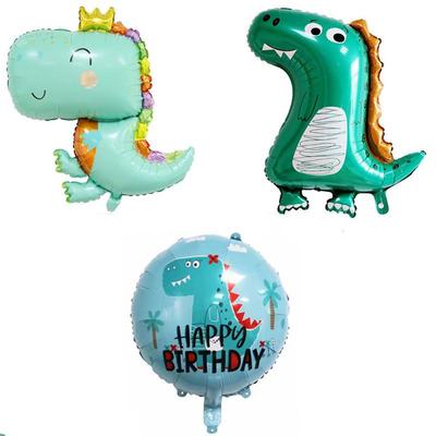 Cute Dinosaur Foil Crown Balloon - Party Decoration