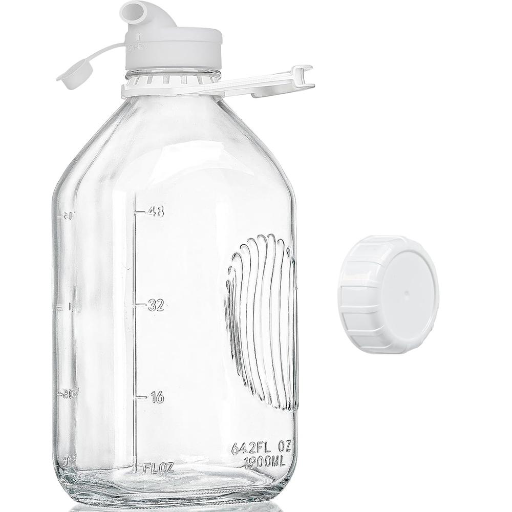 64Oz 2L Heavy Duty Glass Milk