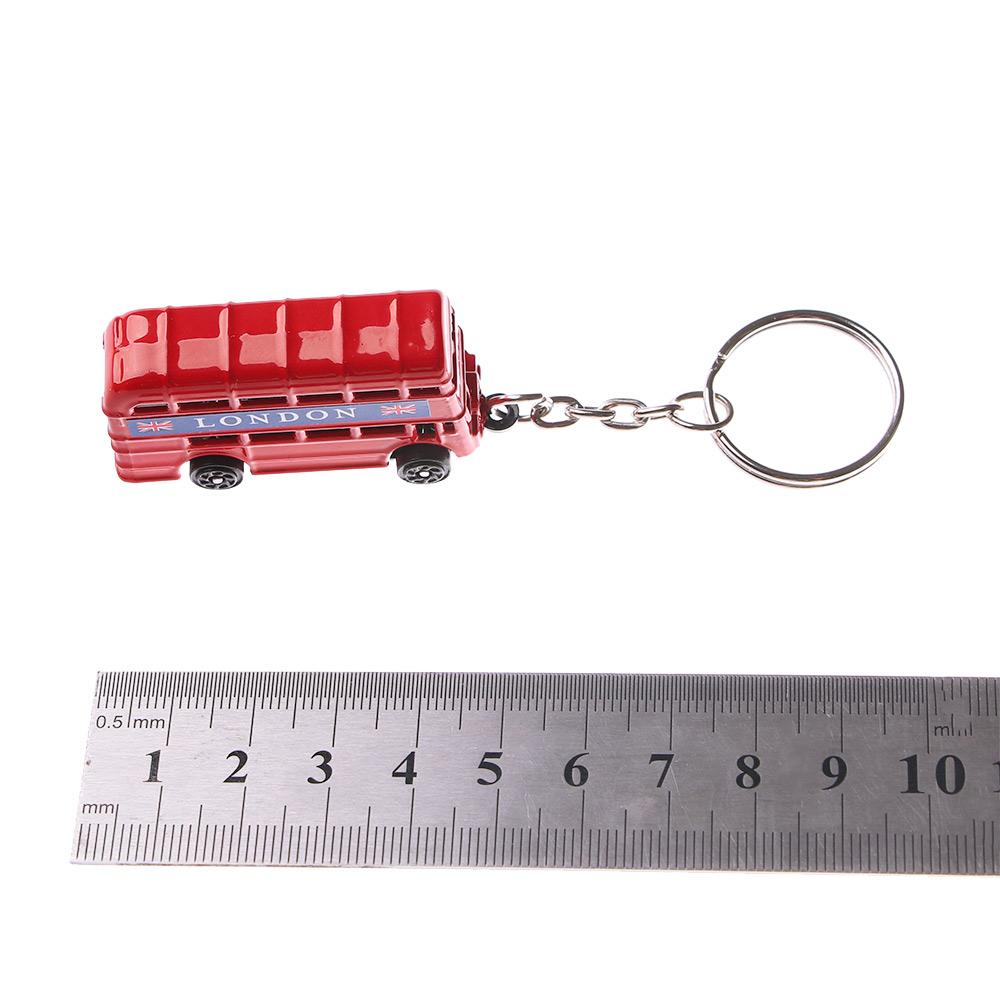 Gift Mail Box London Bus Decoration Telephone booth Key Ring Fashion Accessories Key Chain Jewelry