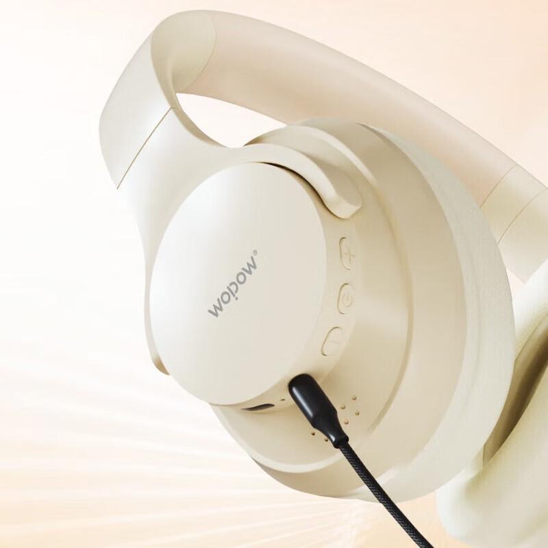 WOPOW BTS01 Active Noise Cancelling Over-Ear Bluetooth Headphones