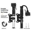 WEST BIKING YP0711133 Portable Mini Bike Pump with Flexible Hose Aluminum Alloy Outdoor Cycling Inflator