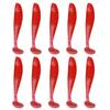 10Pcs Soft Lures Worm Baits Small Fishes Tail Swimbaits Lures Fishing Baits