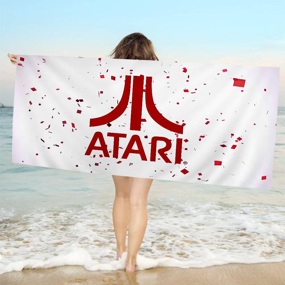A-AtariS Game Logo Microfiber Beach Towel Absorbent Quick dry Soft Yoga Swimming Resort Mountain Climbing Towel