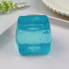 Cube Squeeze Toy Anxiety Relief Stress Toy, Clear Frosted Tool Snowflake Glitter Ice Sensory for Students Workers Shape