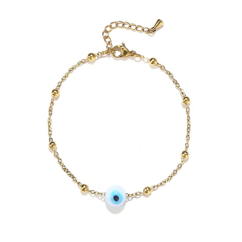 Kwaliteit Sieraden Klassiek Vrouwen Cadeau Waterdicht Duurzaam Niet-vervagend Metaal Roestvrij Staal Dubbele Rij Kralenketting Prachtige Armbanden