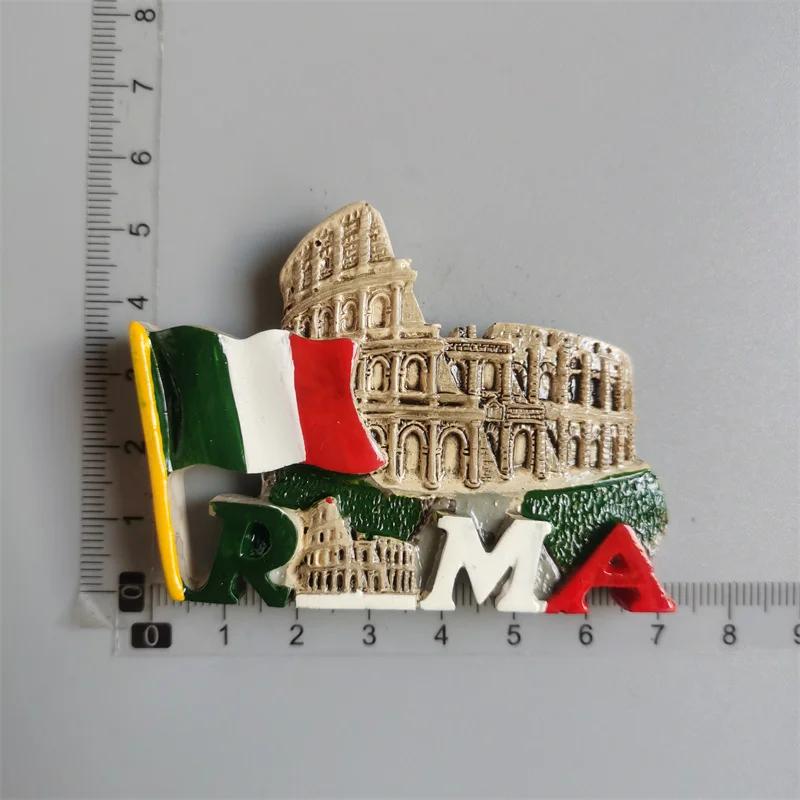 Italie Fridge Magnets Italy Rome Sicilia Siena Florence Colosseo Tourism Refrigerator Magnets Souvenir Home Kitchen Decoration