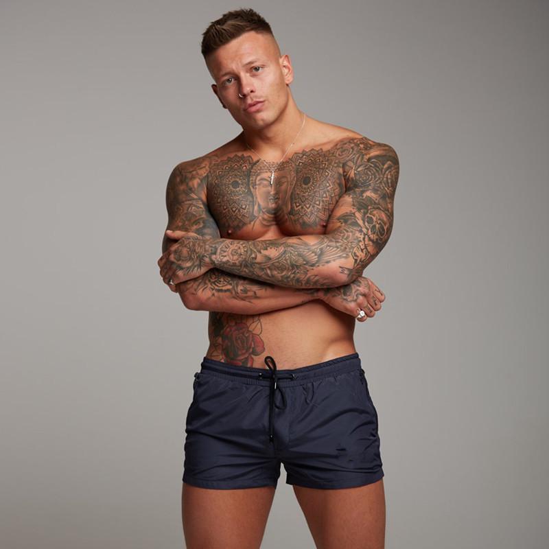Men's Summer Fitness Running Shorts - Muscle Fit Sports Pants