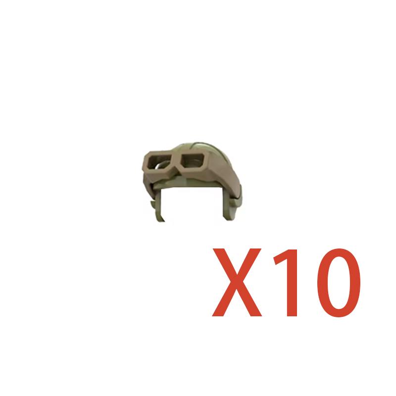 Building Blocks Accessories Military Figure Fireman Pilot Football Player Helmet Navy Cowboy Hat Oxygen Bottle Brick Toy K060