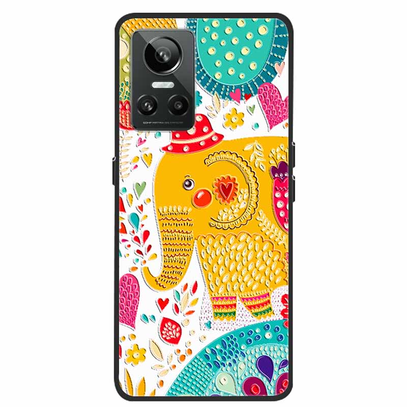For Realme GT Neo3 5G Case 3D Flower Emboss Soft Silicone Phone Back Cover Case For OPPO Realme GT Neo2 Neo 3 Coque for Bumper