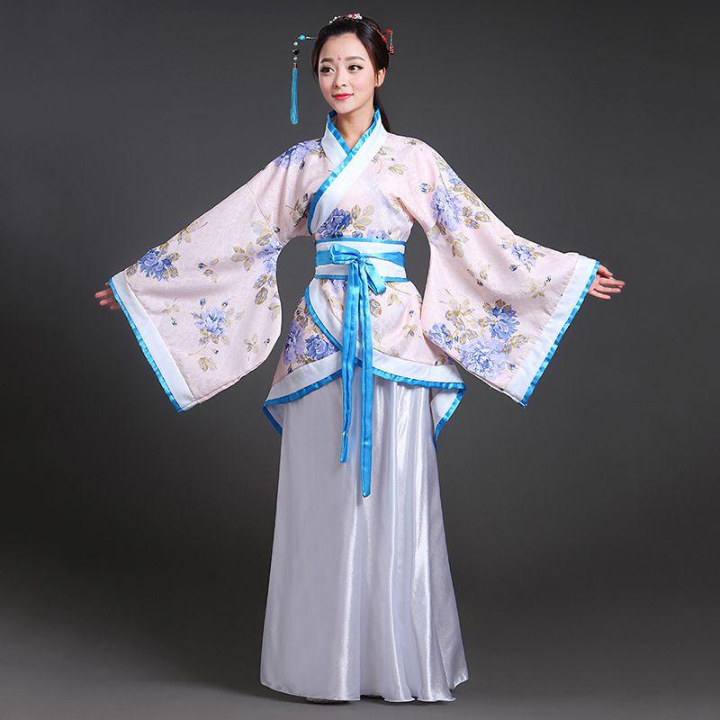 Traditional Chinese Ancient Costume Woman Tang Dynasty Dress Fairy Cosplay Hanfu