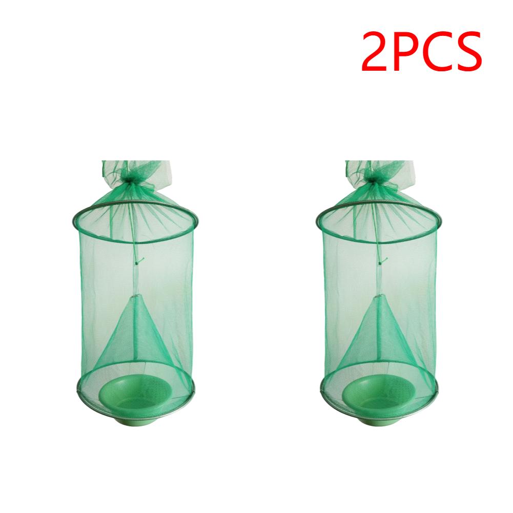 1-4 STÜCKE Wiederverwendbarer Hängender Fliegenfänger Fliegenfänger Käfignetz Fliegenfänger Schädlingsbekämpfung Garten Hängender Vogel-Fliegenfänger für Hof