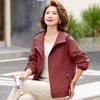 Paster 2025 Autumn Women's Solid Color Loose Hooded Jacket