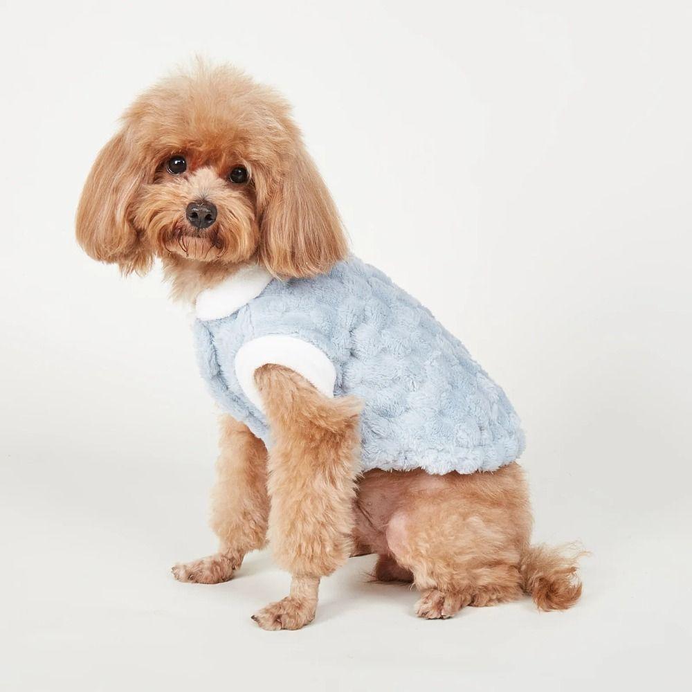 New Warm Winter Cat Clothes Cartoon Bear Cold Protection Cat Vest Fleece Pet Apparel for Small Dogs Puppies Kitten