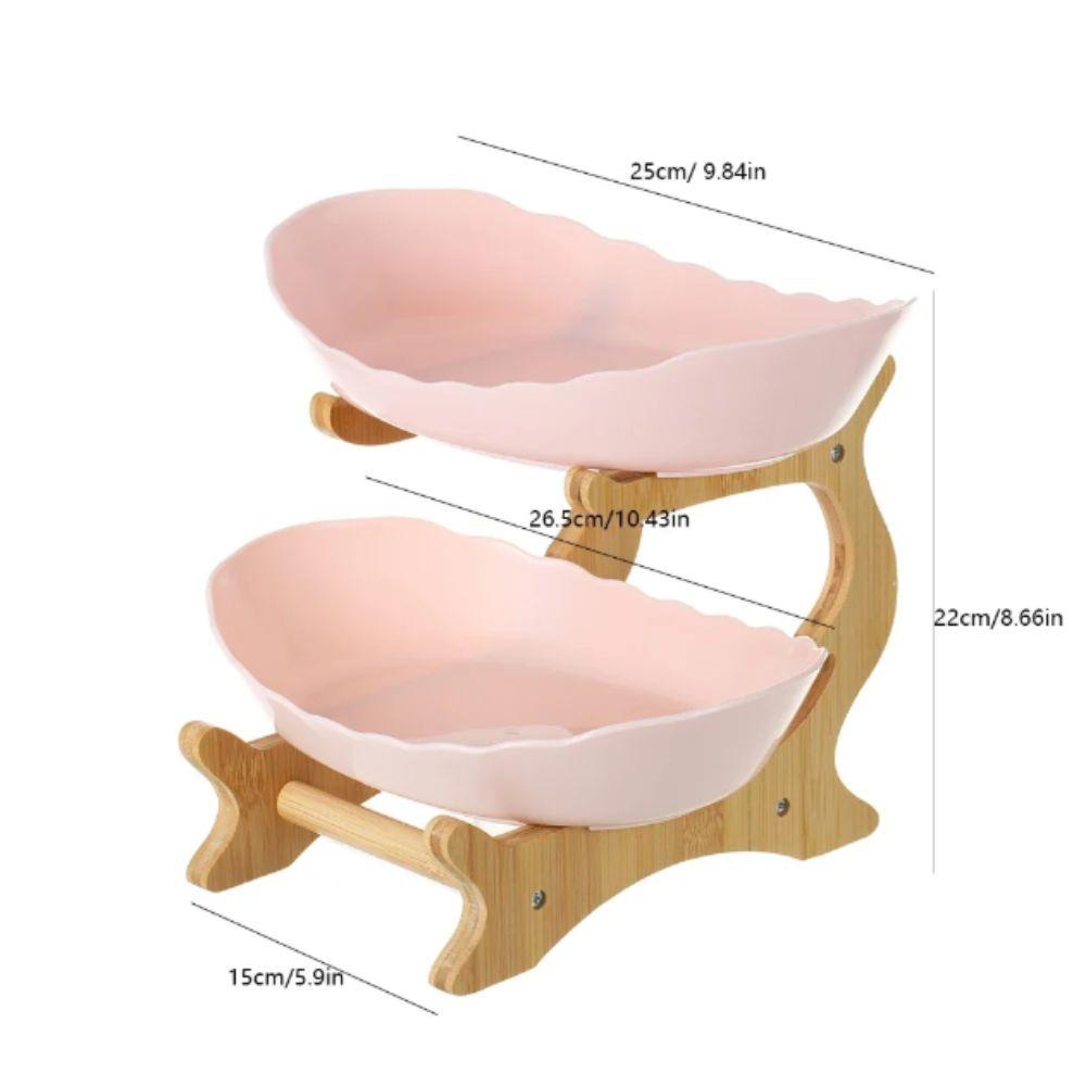 Modern Style Fruit Plate Plastic Material Candy Dish Cake Stand Cake Stand  Snack Serving