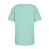 Women's Fashion Loose Cotton And Linen Short Sleeve Printed Temperament Crewneck Top