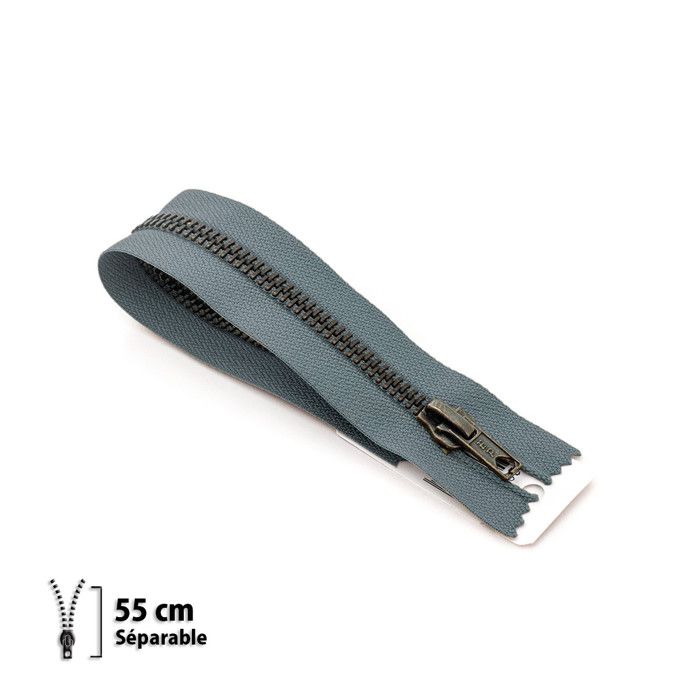 Zipper - ECLAIR - Z19 - Separable Brass - 6mm - 55 Cm