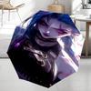 Custom Name Jinx Theme Automatic Umbrella, Lightweight & Portable, 8 Rib, Perfect for Outdoor Travel, Birthdays, Christmas, Gifts.