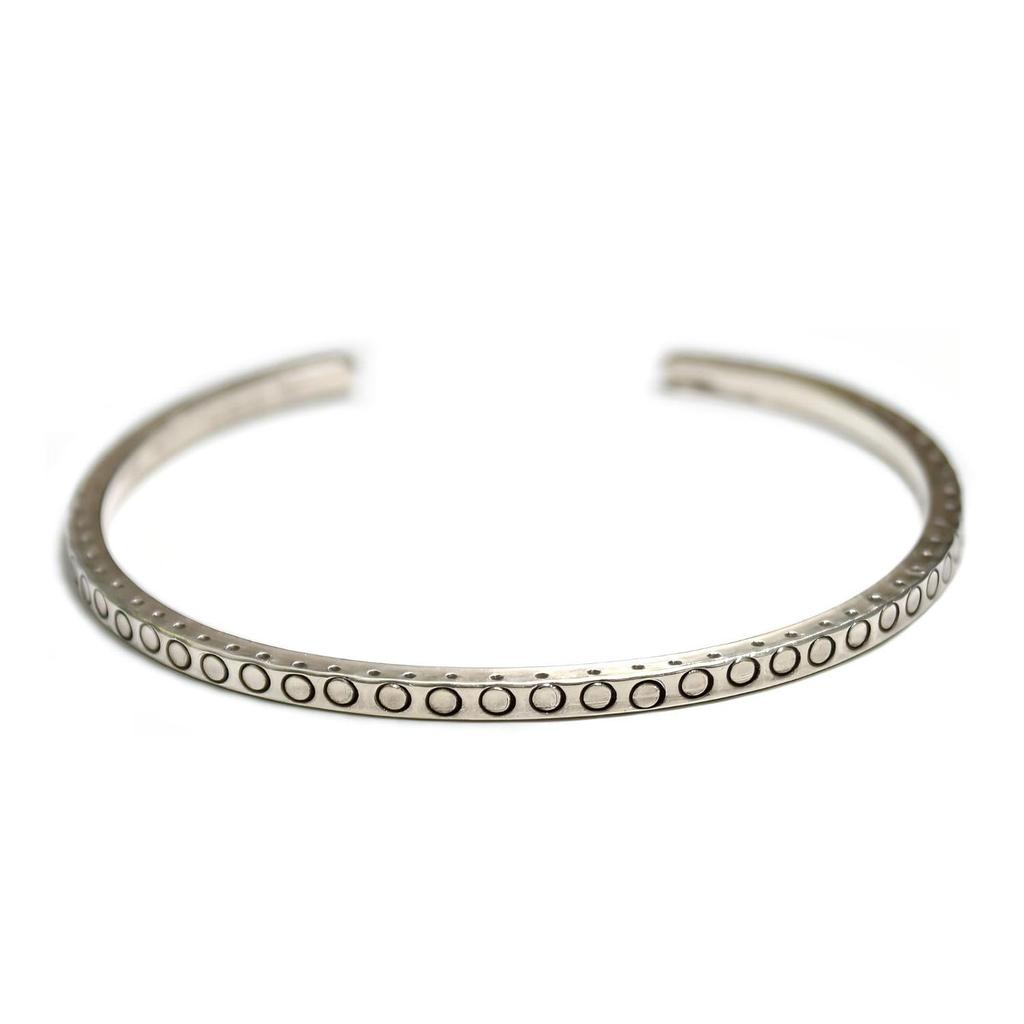 Karen Silver Bangle Bracelet Tribal Karen Silver Carmelo [Mizal]