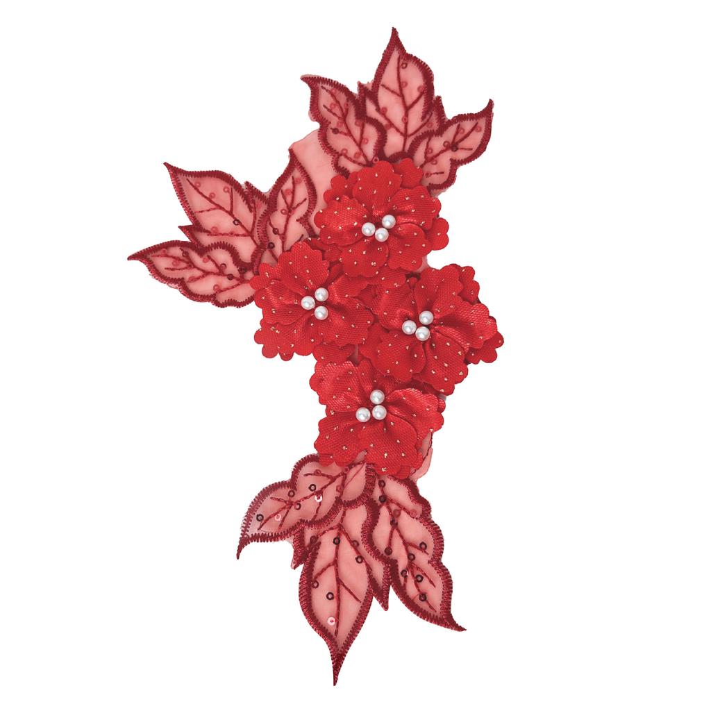 Eugen Yarn Multi-Layer Butterfly Bead Flower, Clothing Lace Accessories Decorative Flower