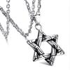 Nuevo Hip Hop seis suéter estrella cadena accesorios de ropa colgante de aleación fundida suéter cadena collar largo