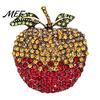 Shirts Jewelry Rhinstone Fruit Brooch Pin for Women, Shape Alloy Lapel Design Badge Pin, Clothing Accessories Wedding Party Prom Retro