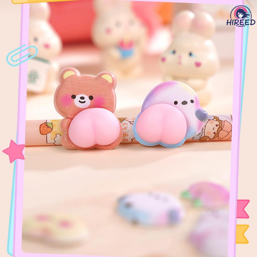 Conjunto de 3 Adesivos Decorativos 3D de Bumbum Squishy Bumbum Brilhante para Meninas, Materiais para Artesanato Squishy para Crianças e Adultos, Adesivos de 6 Peças, Adesivos, DIY, Recompensa,