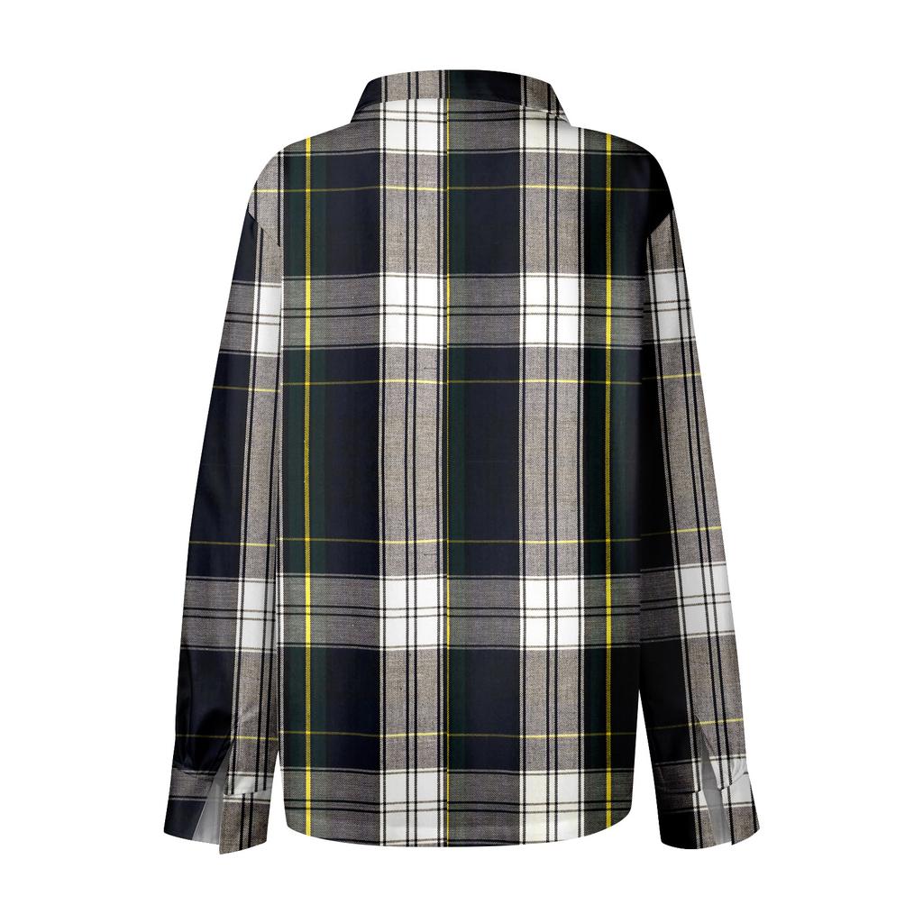 Dámská košile halenka s potiskem tlačítka s dlouhým rukávem ležérní základní košilový límec s běžným topem