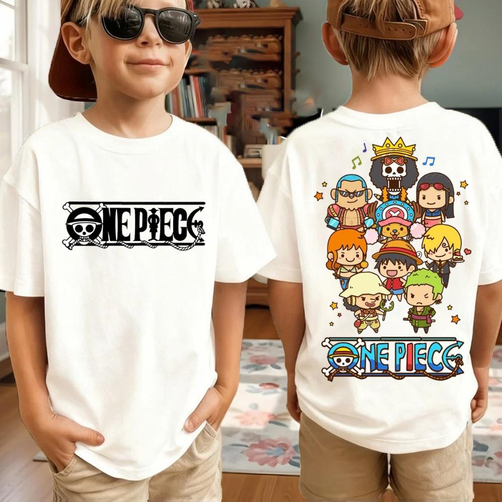 One Piece Anime T-Shirt für Herren mit Aufdruck von Roronoa Zoro, Jungen, Kindern, Harajuku, Kurzarm, Luffy-T-Shirt, Bekleidung