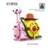Idea Japan Cartoon Pirate Animals Building Block Den Den Mushis Brick Construction Model Playsets Snail Toys For Children Gifts