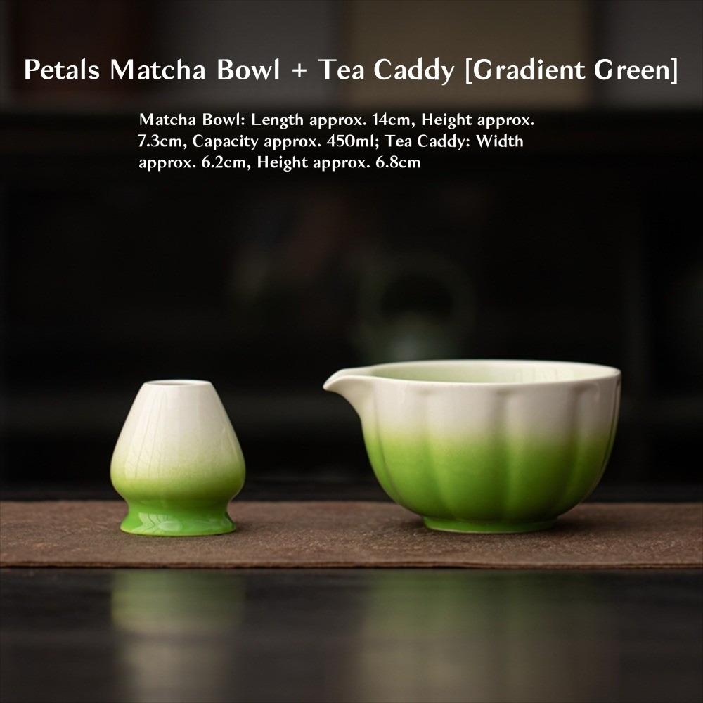2PCS Ceramic Matcha Bowl Smooth Large Capacity Matcha Whisk Stand High Temperature Resistant Tea Salad Soup Bowl