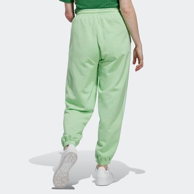 Adidas Originals Trefoil Logo Embroidered Side Stripe Joggers Women Joggers Mint-Green IP7138