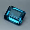 Lab-Created Teal Sapphire 39.58 Ct CERTIFIED Emerald Cut Blue Loose Gemstone s-98795498