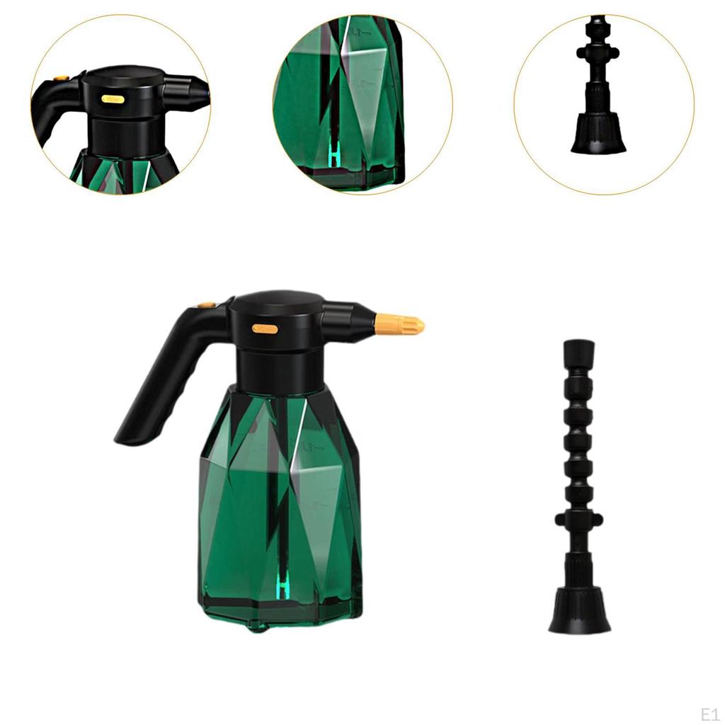 2 Liter Electric Spray Bottle Car Wash with Adjustable Nozzle USB Rechargeable for Garden Cleaning