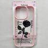 Vintage Black Rose Flower Phone Case for IPhone 17 1615 14 13 12 11 Pro MAX 17Air XR 8Plus Y2K Girl Hard Clear Hard Cover Fundas