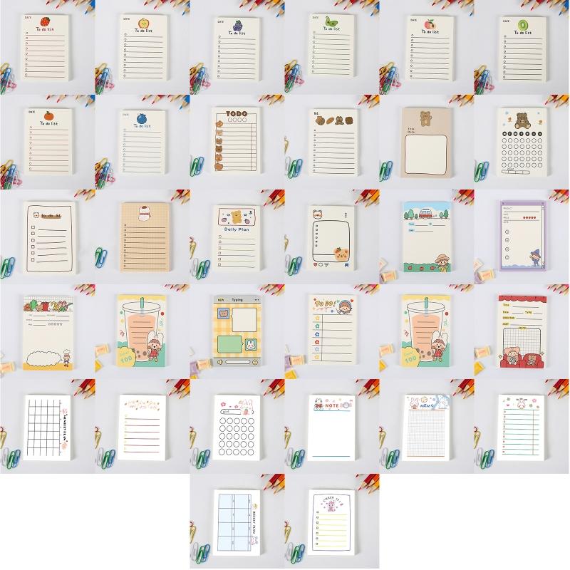 50-sheet Note Pad Message Notes Chesk List To Do List Memo Writing Pads Scarpbook Stationery Office School Supplies