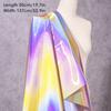 Gradiënt Spiegel TPU Stof Waterdicht Super Helder 3D Reflecterend Folie Stof Voor Diy Naaien Kleding Achtergrond Decor Ontwerper