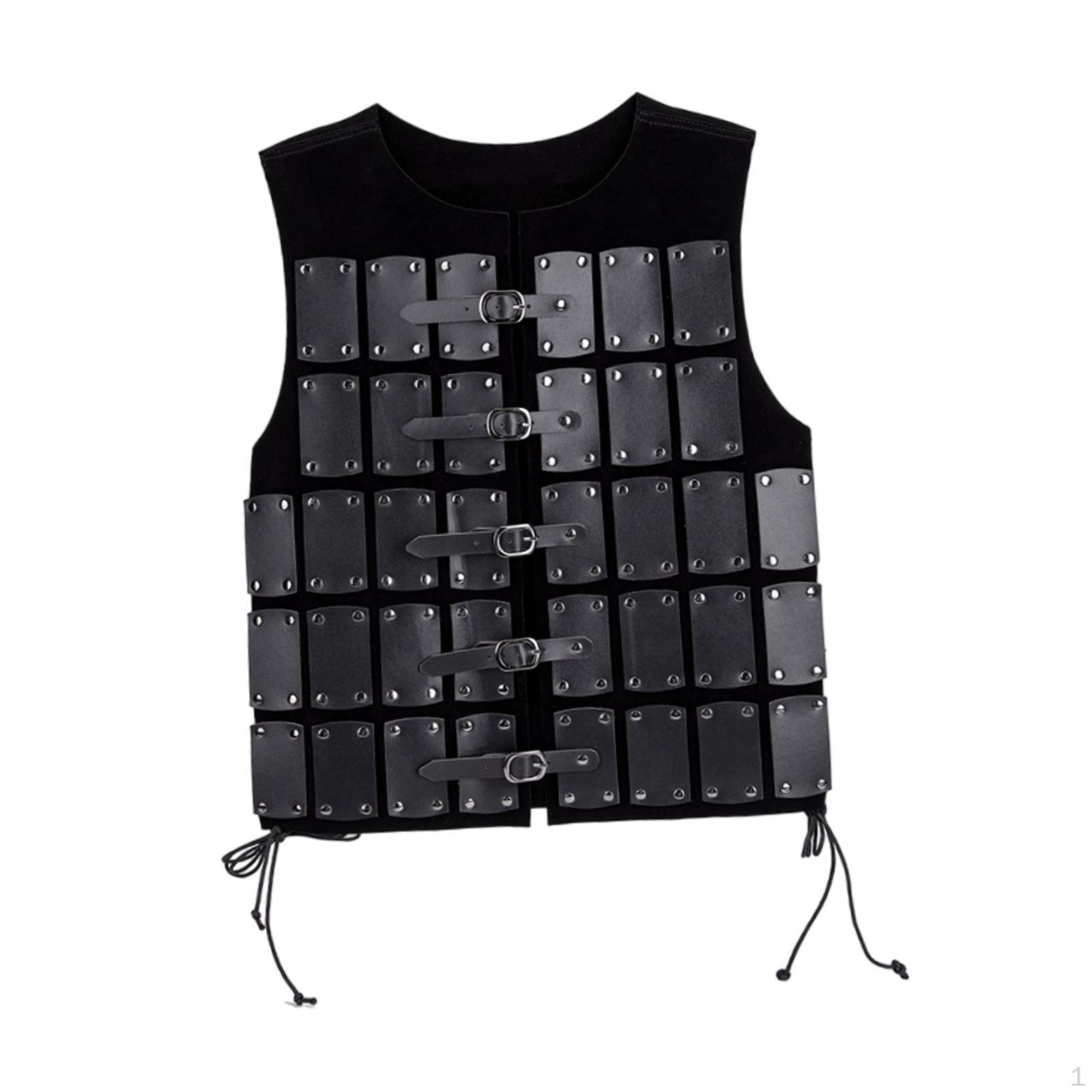 

Нагрудный доспех для мужчин, костюм самурая для ролевых игр и Хэллоуина чёрный