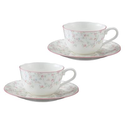 Noritake Cup Saucer Coffee 220cc Cutie Rose Microwave Safe 2 Bone China & (Pair Set) (For Tea) P59387A/9940