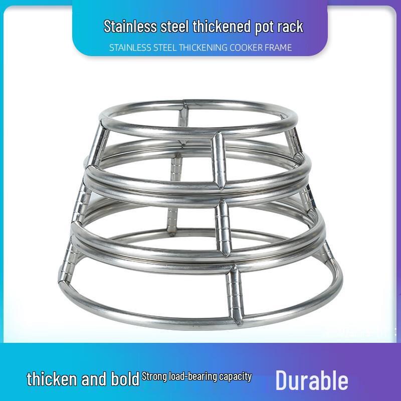 Stainless Steel Double-Layer Pot Rack
