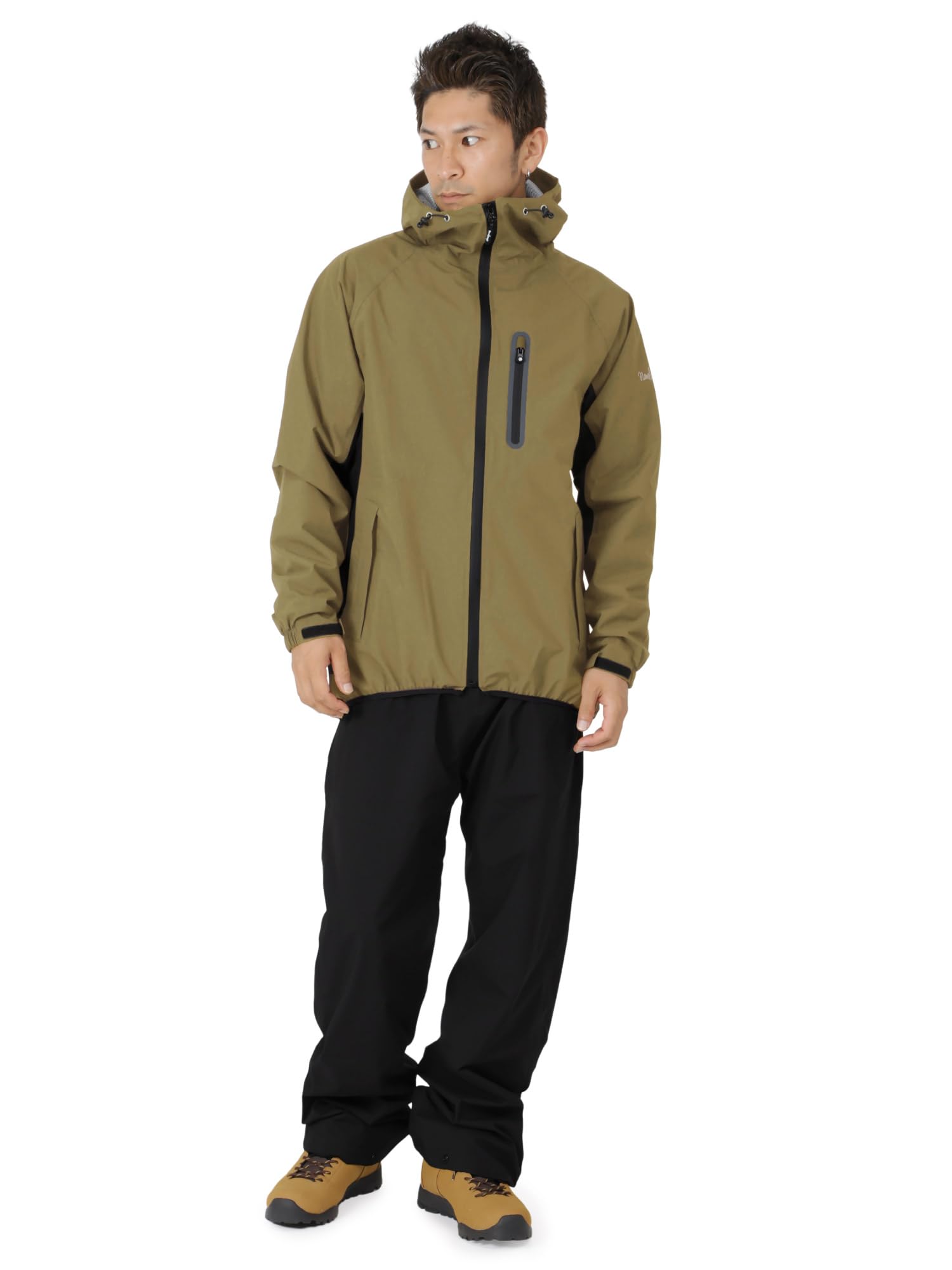 

Namelessage NASR-100 Raincoat, Cycling Rainsuit, Men s and Women s, Beige, Size M