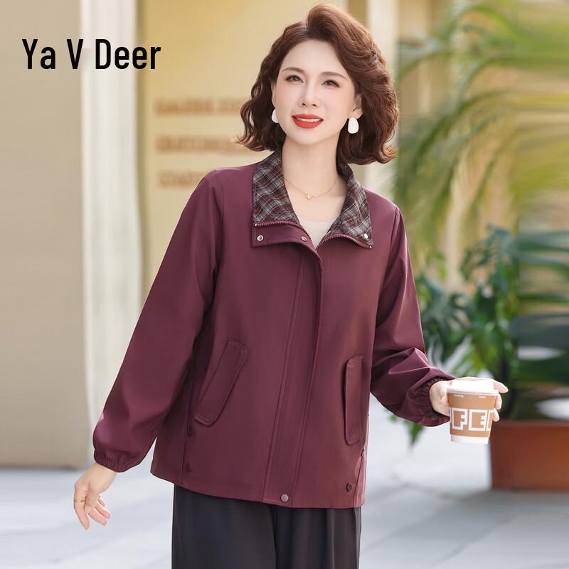 Yalu Mid-Aged Women s Stylish Spring Jacket 4XL