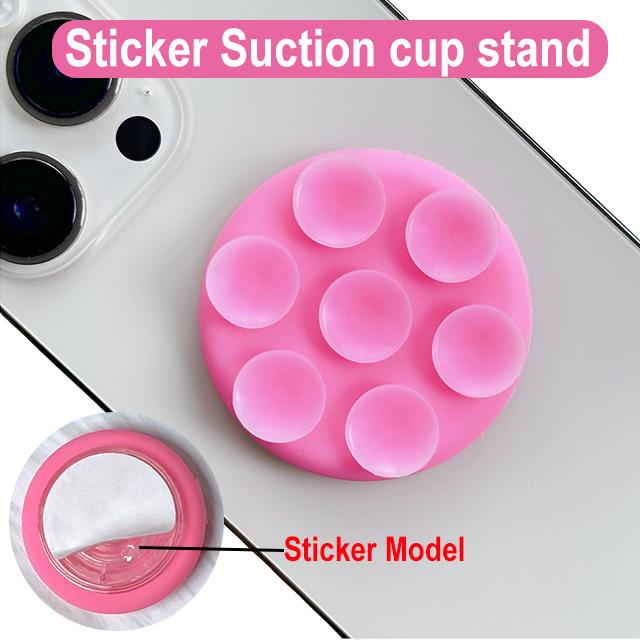 Grippopso Silicone Suction Cup Wall Stand Cellphone Holder Mount Tok Socket Suction Mobile Phone Case Holder Phone Accessorie