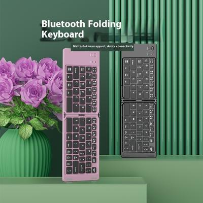Ultra Thin Folding Keyboard Suitable for Mobile Phones, Pads, Laptops, Silent Wireless Bluetooth Keyboard