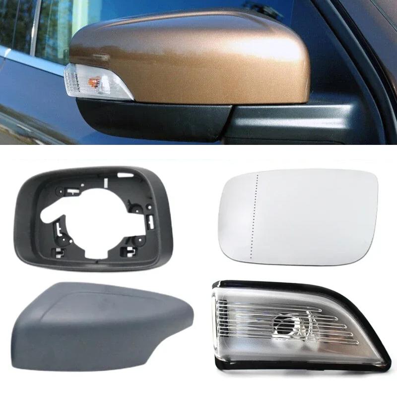 1 Pcs Car Wing Door Exterior Rearview Mirror Frame Heated Lens Side Cover Cap For Volvo XC60 2007-2013