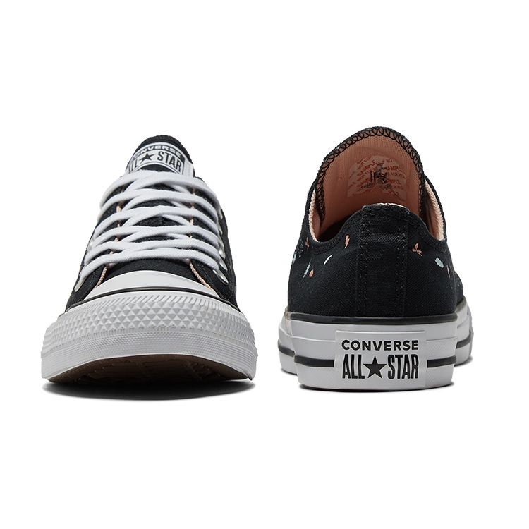 Converse All Star Lace-Up Durable Low-Top Canvas Sneakers Unisex Sneakers Black A03520C