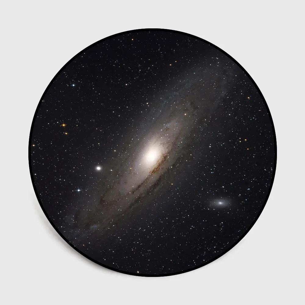 

Moon Baby Round Carpet Living Room Children s Bedroom Floor Mat Aesthetics Planet Space Universe Galaxy Home Decoration Rugs Diameter 60cm