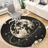 1pc Moon Saturn Office Round Area Rug, Indoor Mat Suitable ForOffice, Under Office Chairs Bedroom Living Room Home Decor, Room Deco,  n66