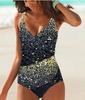 Letní Barevné Jednobarevné Bikiny Plavky pro Ženy - Evropský a Americký Styl